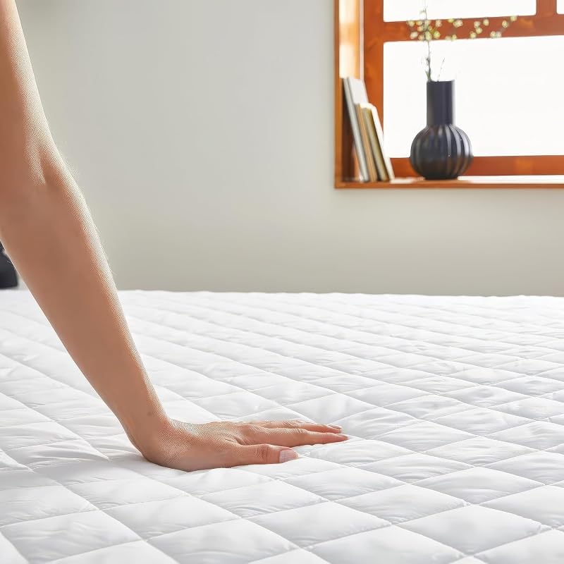 Pikolin home - protetor de colchão impermeável acolchoado e respirável silktouch, certificado oeko-tex, para 90 camas, até 32 cm de altura - capa de colchão 90 x 190/200 cm