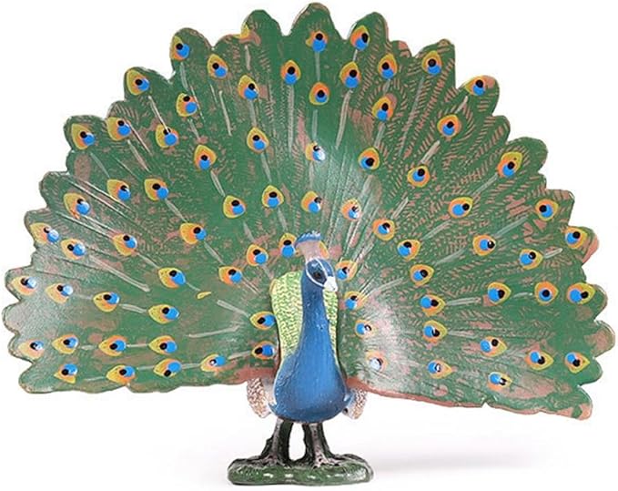 Exuberanter Peacock Model Figure PVC Wild Animal Toy Figurines Amazon