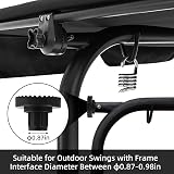 NXIEBFEK Garden Swing Plastic Fittings 2Pcs Canopy Replacement Parts view 4