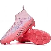 TOPSFEBA Soccer Cleats for Mens Womens Indoor Soccer Shoes Unisex Baseball Turf Shoes Youth Rugby Shoes Adult AG FG TF Football Boots Wide Training Sneaker