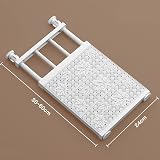 SUQ Extendable Closet Shelf 34-60cm Adjustable Storage Rack White view 6