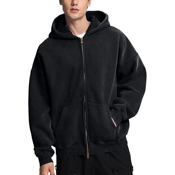 Joe's USA Men's Soft Fleece Full-Zip Hoodie-XS-Black at Amazon