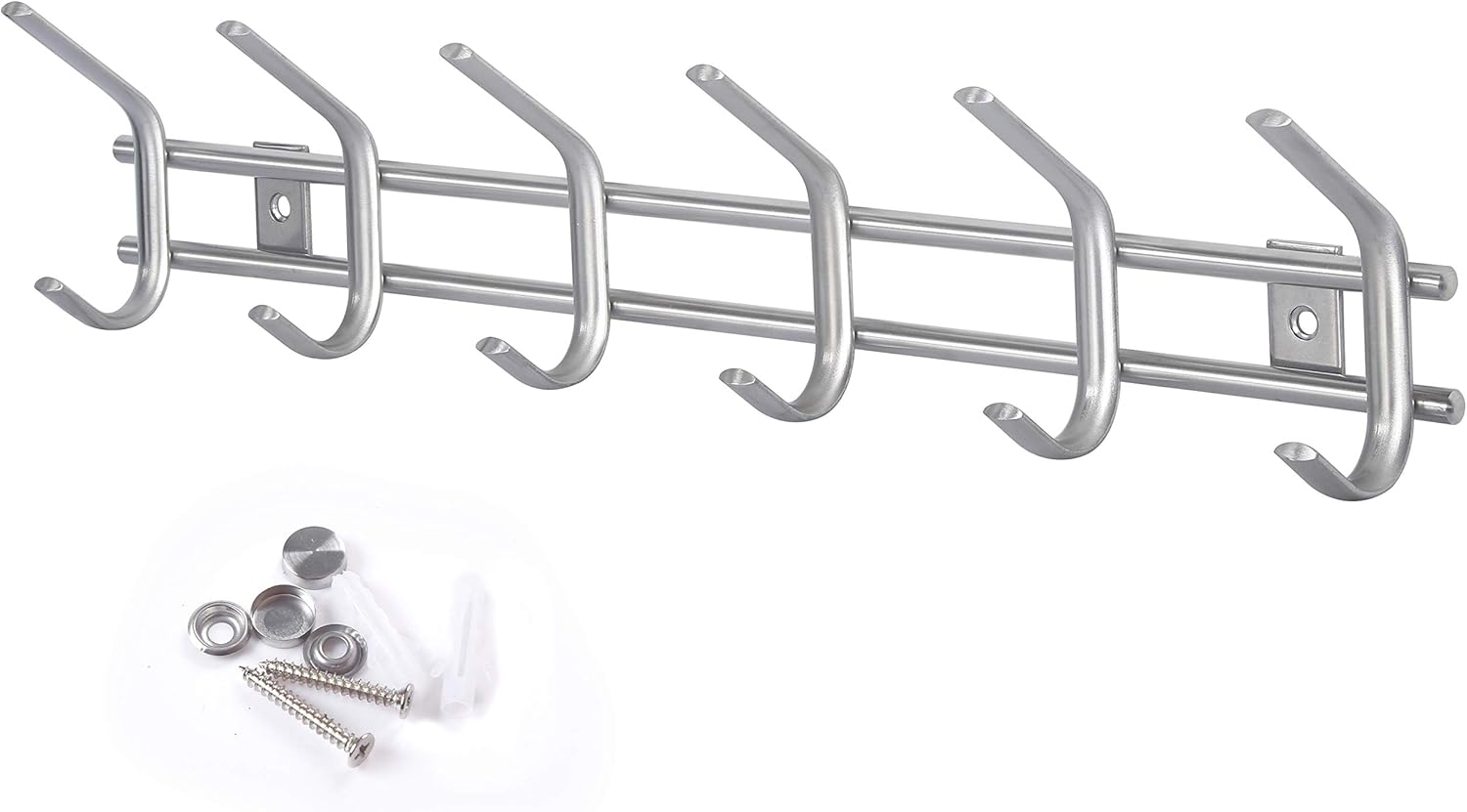Best Wall Mounted Coat Rack 6 Hooks