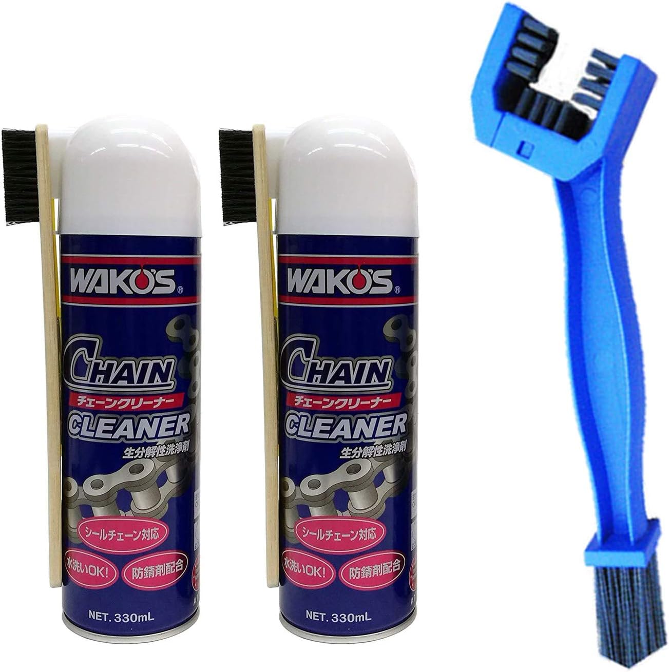 Amazon Co Jp Wako S Cha C Chain Cleaner 13 1 Fl Oz 330 Ml Set Of 2 3 Sided Chain Brush Car Bike Products