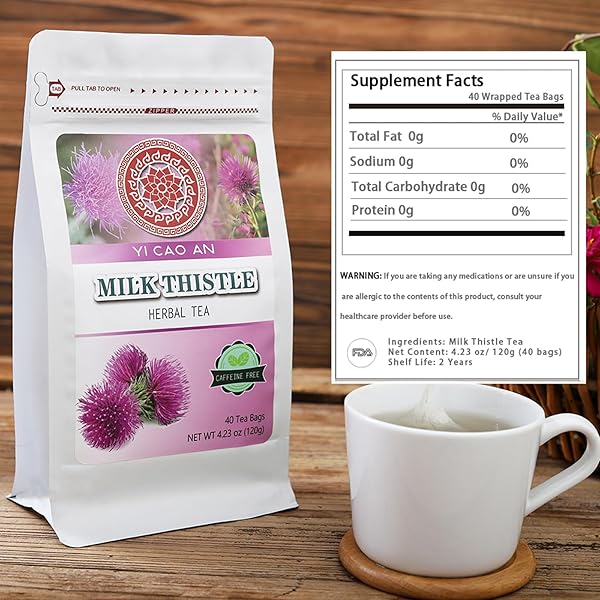 YI CAO AN MILK THISTLE HERBAL TEA – 40 TEA BAGS