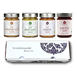 WATCHAREE'S Thai Sauces Gift Set | Authentic Traditional Thai Recipe | 4pk Combo