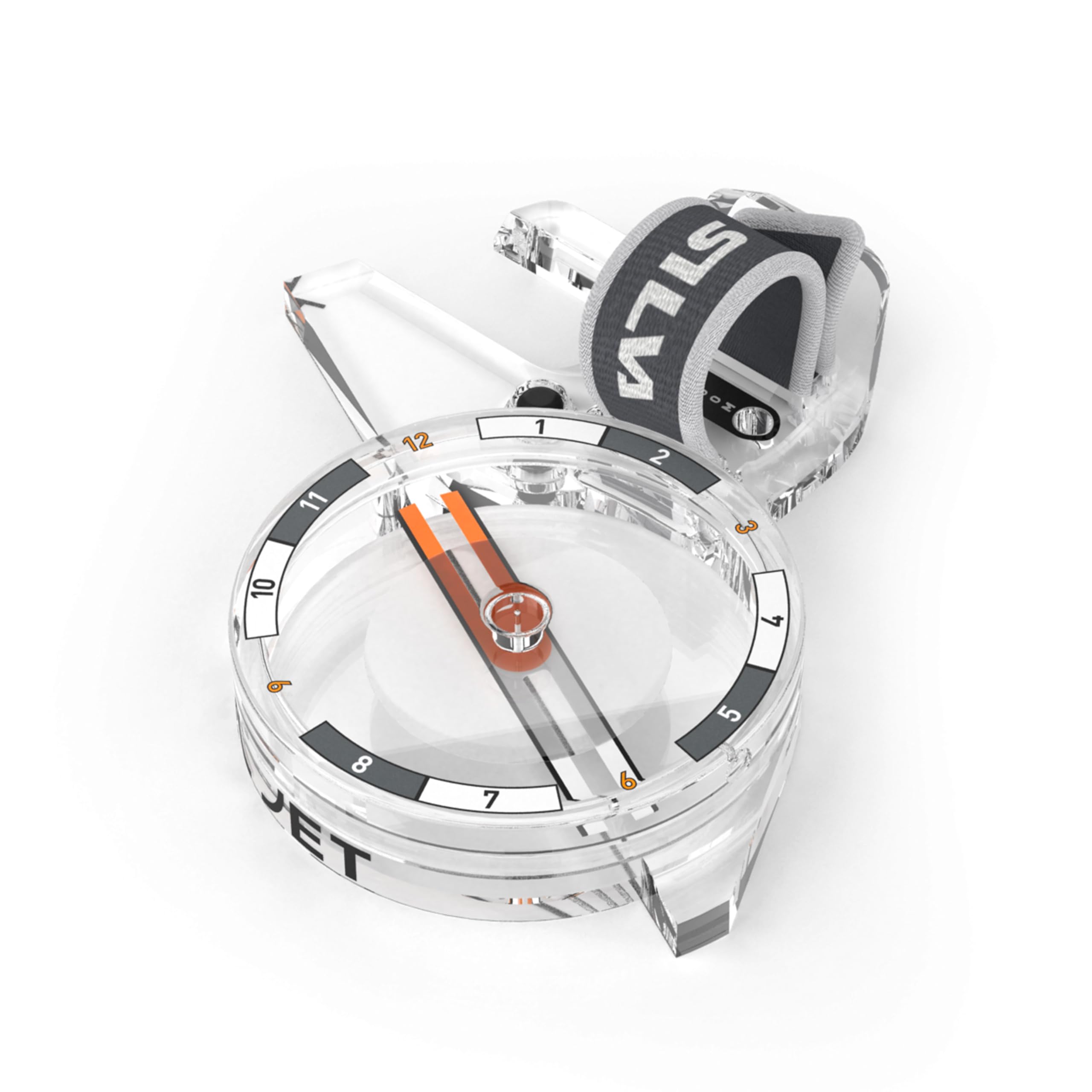 Silva Compass Orienteering - Arc Jet C S Right - A Compact Thumb Compass for Small Hands - Marked Housing