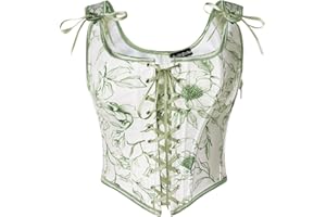 Scarlet Darkness Women Renaissance Corset Pirate Bustier Top Bodice Bodyshaper