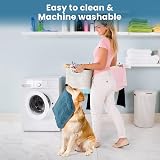 PETTOM Dog Towels 2 Pack, Quick Dry Microfiber, 90 x 50 cm with Hand Pockets view 6
