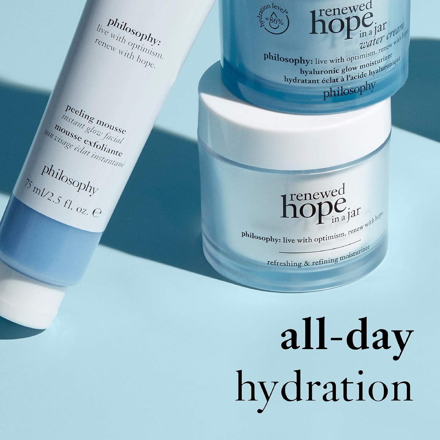 philosophy hope in a jar smooth-glow multi-tasking moisturiser 60ml, with hyaluronic acid, glycolic acid & pro-vitamin p - Image 5