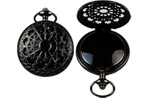 AGERYU Obsidian Scrying Mirror, Natural Healing Crystal Obsidian Mirror with Bag, for Divination, Meditation, Healing, Feng Shui (Pocket Watch-D)