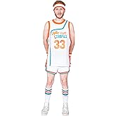 Jackie Moon Basketball Player Flint Tropics #33 Jersey and Shorts Halloween Costume Cosplay