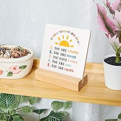 Mental Health Desk Decor Sign, Mental Health Gifts