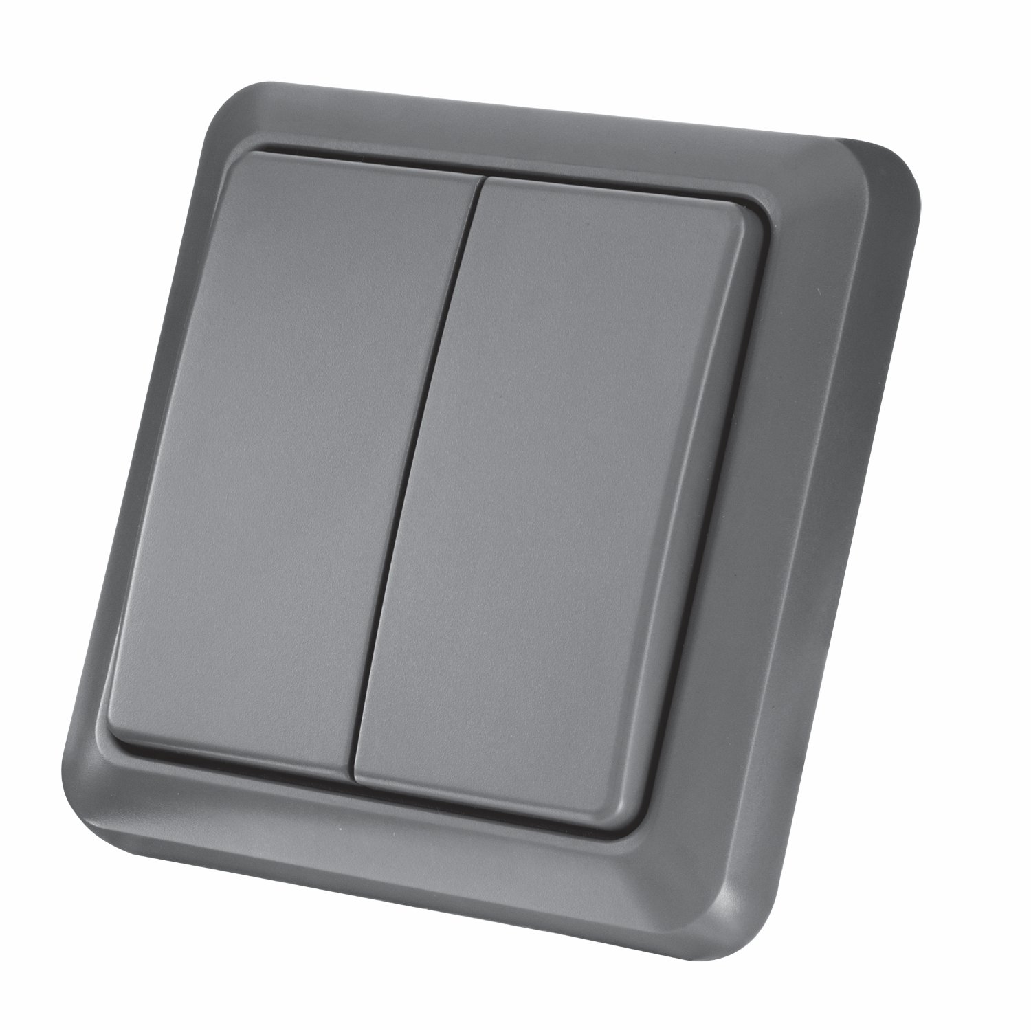 Trust Smart Home 71152 Double Outdoor Wall Switch AGST-8802, Black