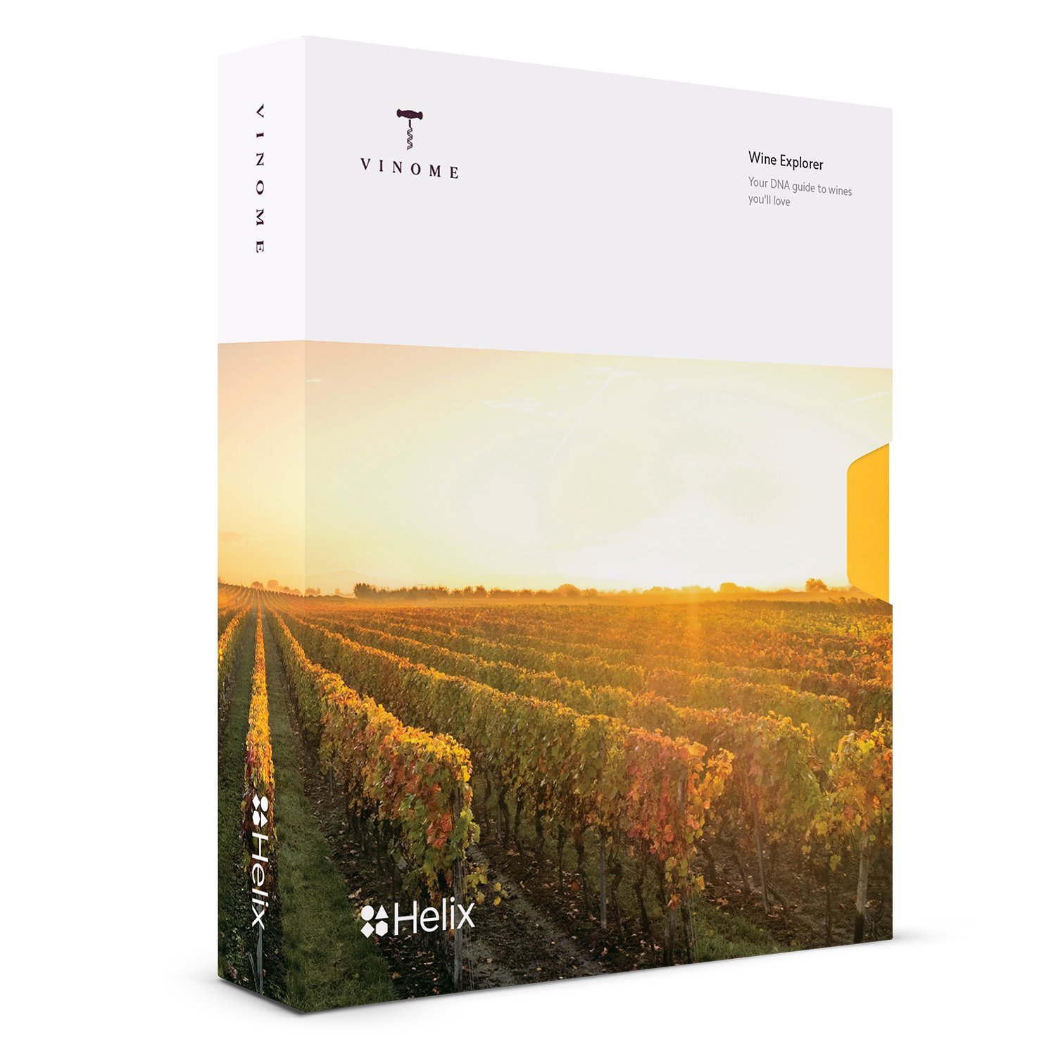 Vinome DNA Test Kit: Genetic Wine Taste Preferences Profile + Curated Wines to Match (Wine Explorer) Powered by Helix