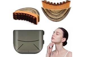 Lymphatic Contour Face Brush, Gua Sha Lymphatic Drainage Massager for Reducing Puffiness & Promoting Circulation, Ergonomic D