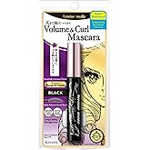 HEROINE MAKE by KISSME Volumizing Mascara Waterproof & Curvy Brush for Eye Makeup | Waterproof Mascara Volume & Length by Defining Fiber for Long-lasting Natural Eyelash Look, from Japan, Black, 1 EA