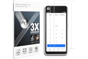 DuroShield Tempered Glass Screen Protector for Square Handheld Portable POS Device 6.2-Inch Display 9H+ Hardness with Aluminu