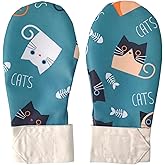 Ajqxh 2PCS Waterproof Sensory Chew Gloves, Chewing Mittens for Special Needs, Anti Finger Biting Compression for ADHD Autism Down Syndrome Boys and Girls