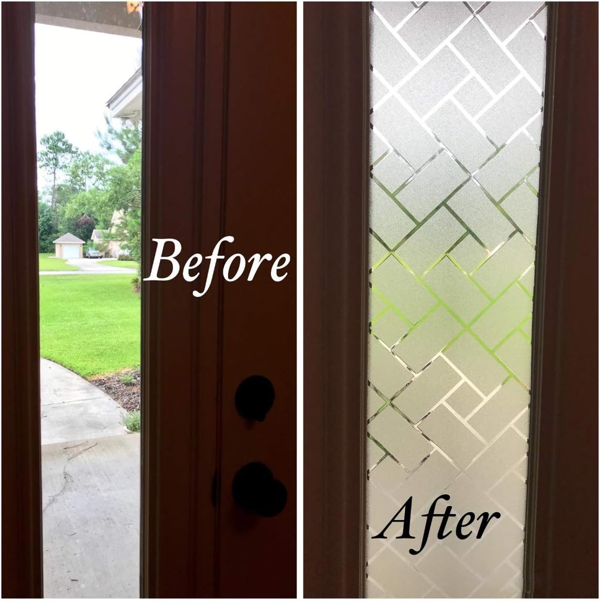 Zindoo Privacy Window Film Frosted, Static Cling Glass Window Frosting Film Anti-UV - Image 5