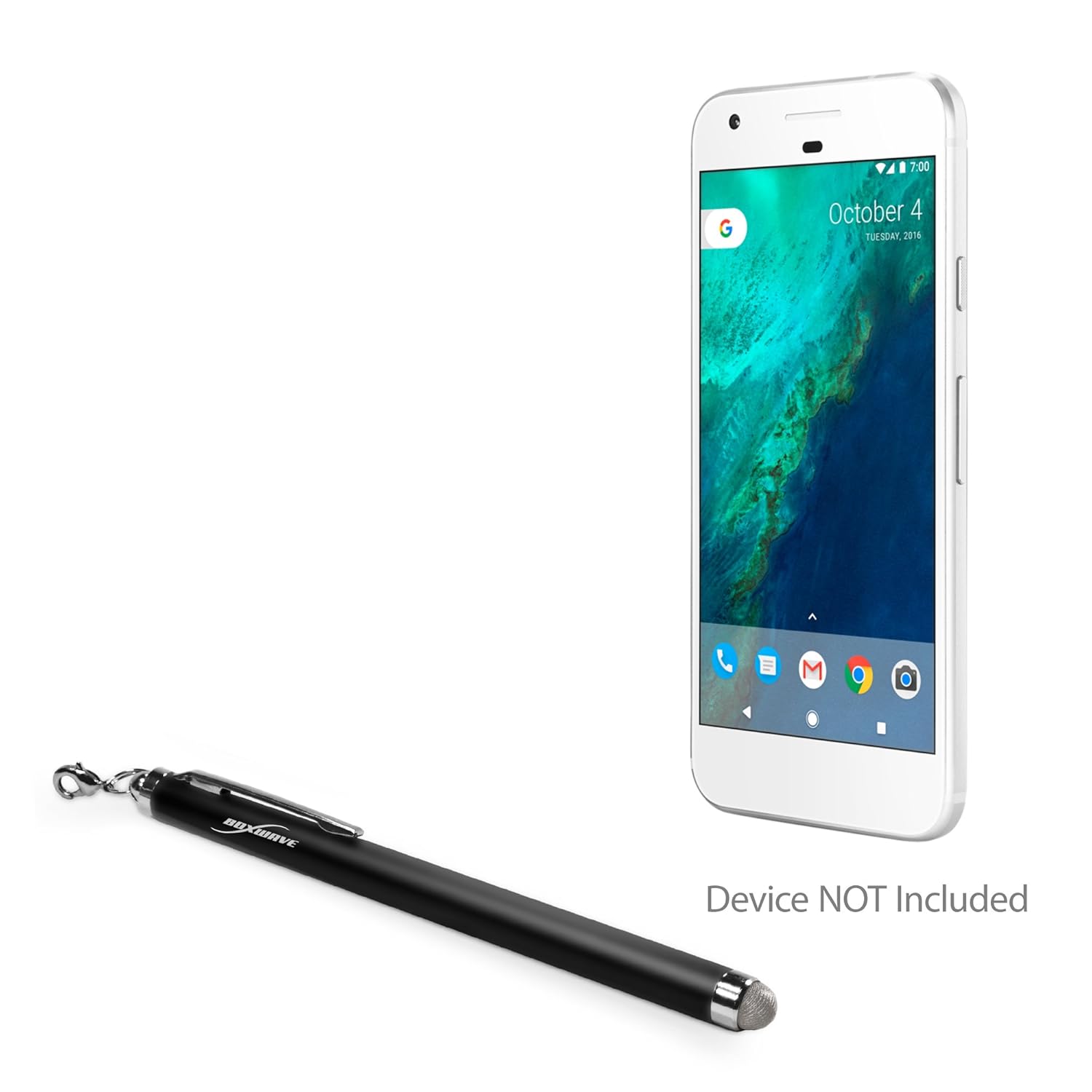 Google Pixel XL Stylus Pen, BoxWave [EverTouch Capacitive Stylus] Fiber Tip Capacitive Stylus