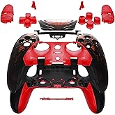 eXtremeRate Full Set Shell with Buttons Touchpad Cover Compatible with p s 5 Edge Controller, Spider Armor Replacement Decorative Trim Shell Front Back Plates Compatible with p s 5 Edge Controller