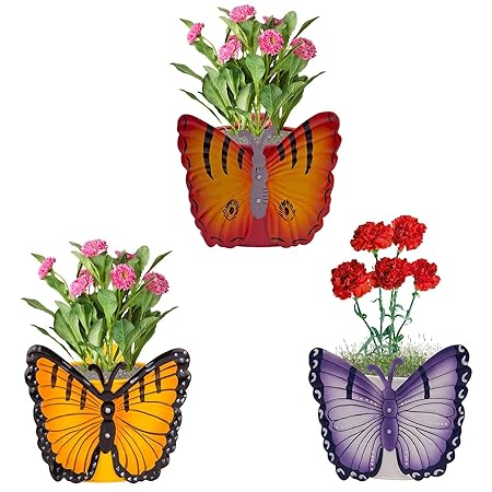 Garden Art Gallery Butterfly Hanging Pot (Multicolor)