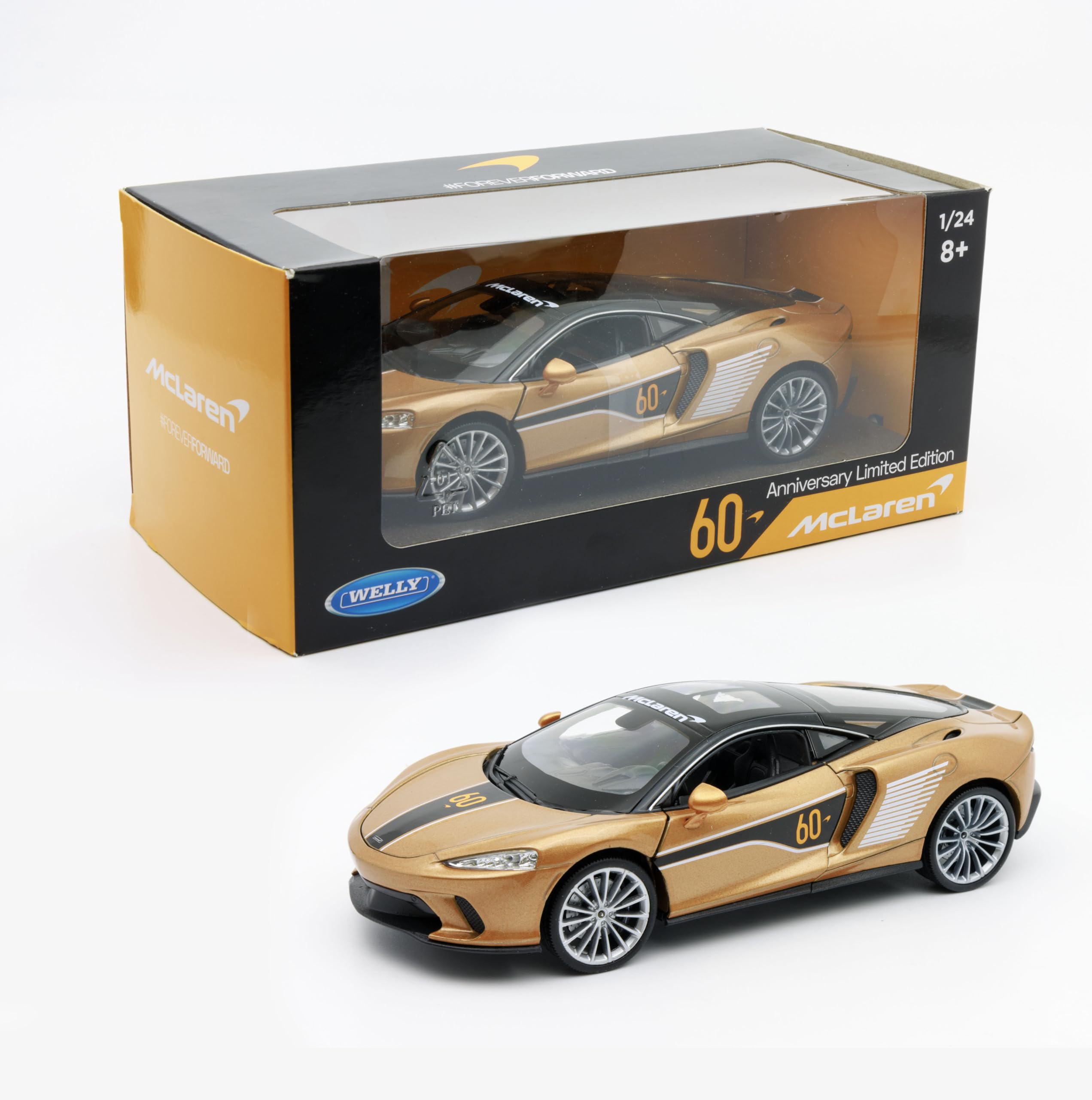 OPO 10 - 1/24 car compatible with McLaren GT 60th Anniversary Limited Edition - Welly 24105S-W