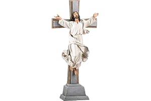 Joseph's Studio by Roman - Collection, 14" H Risen Christ Crucifix, Made from Resin, High Level of Craftsmanship and Attention to Detail, Durable and Long Lasting
