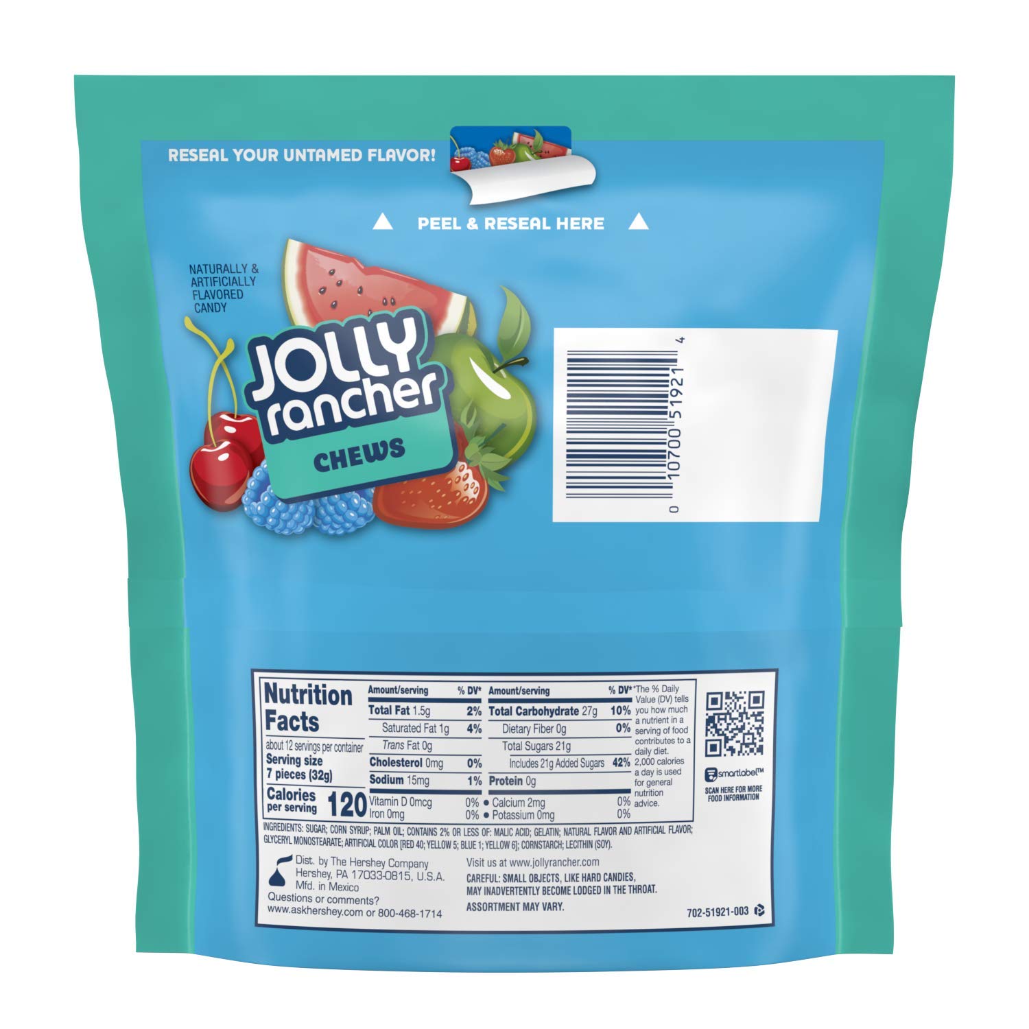 Jolly Rancher Tropical Fruit Chews Nutrition Facts Blog Dandk