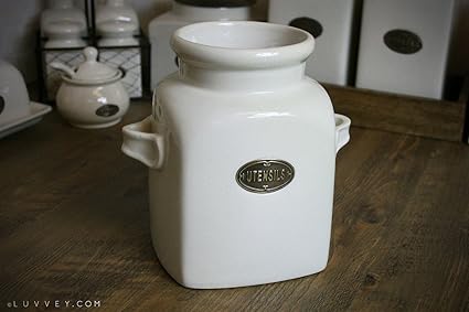 Country Kitchen Ceramic Utensil Holder Amazon Co Uk Kitchen Home