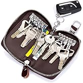 Zitokin Large Leather Key Case Wallet with 12 Hooks & 1 Keychain/Ring for Men or Women
