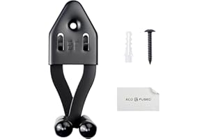 Eco-Fused 1x Vertical Sword Mount - Dagger Display Wall Hanger - Adjustable Multifunctional Mount - Stainless Steel Wall Rack for Axe, Daggers, Knives (Black)