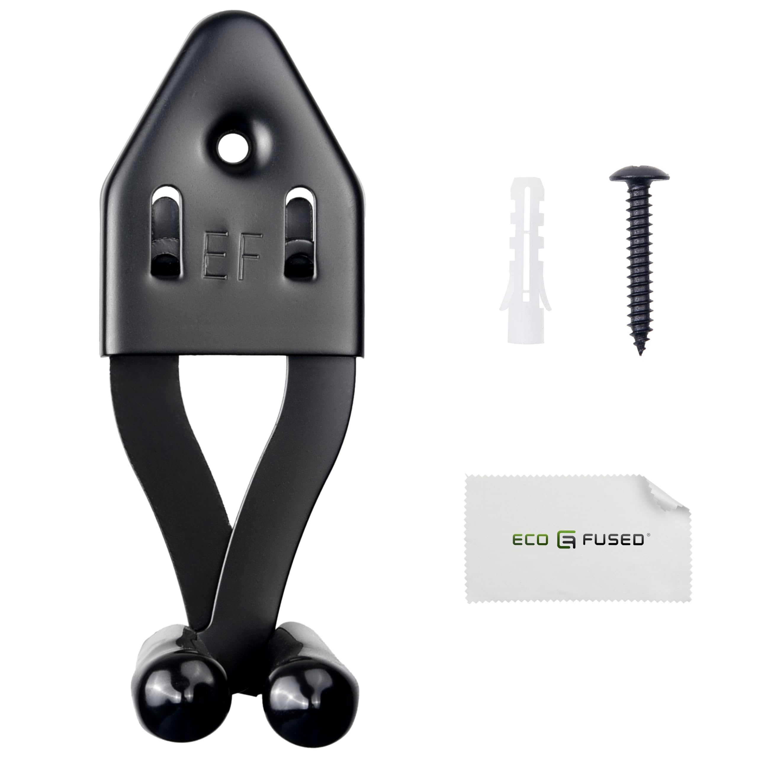 ECO-FUSED 1x Vertical Sword Mount - Dagger Display Wall Hanger - Adjustable Multifunctional Mount - Stainless Steel Wall Rack for Axe, Daggers, Knives (Black)