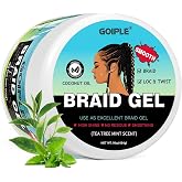 16 OZ Braiding Gel for Twist, Locs, Braids, Edge Control - Extra Hold, High Shine, No Flake, Long Lasting for Locks, Cornrows - Smooths &amp; Tames Frizz (Tea Tree)