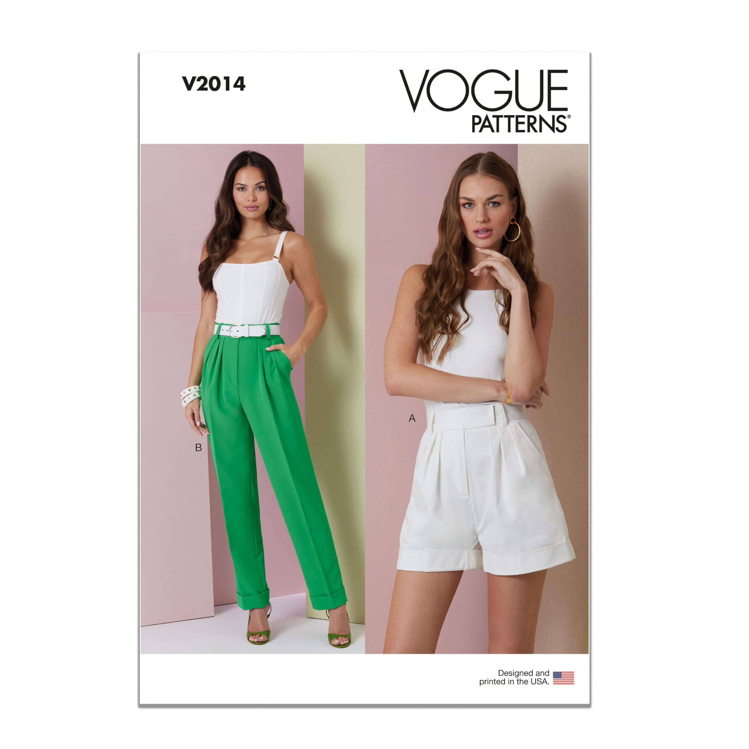Vogue V2014B5 Misses' Shorts and Pants B5(8-10-12-14-16)