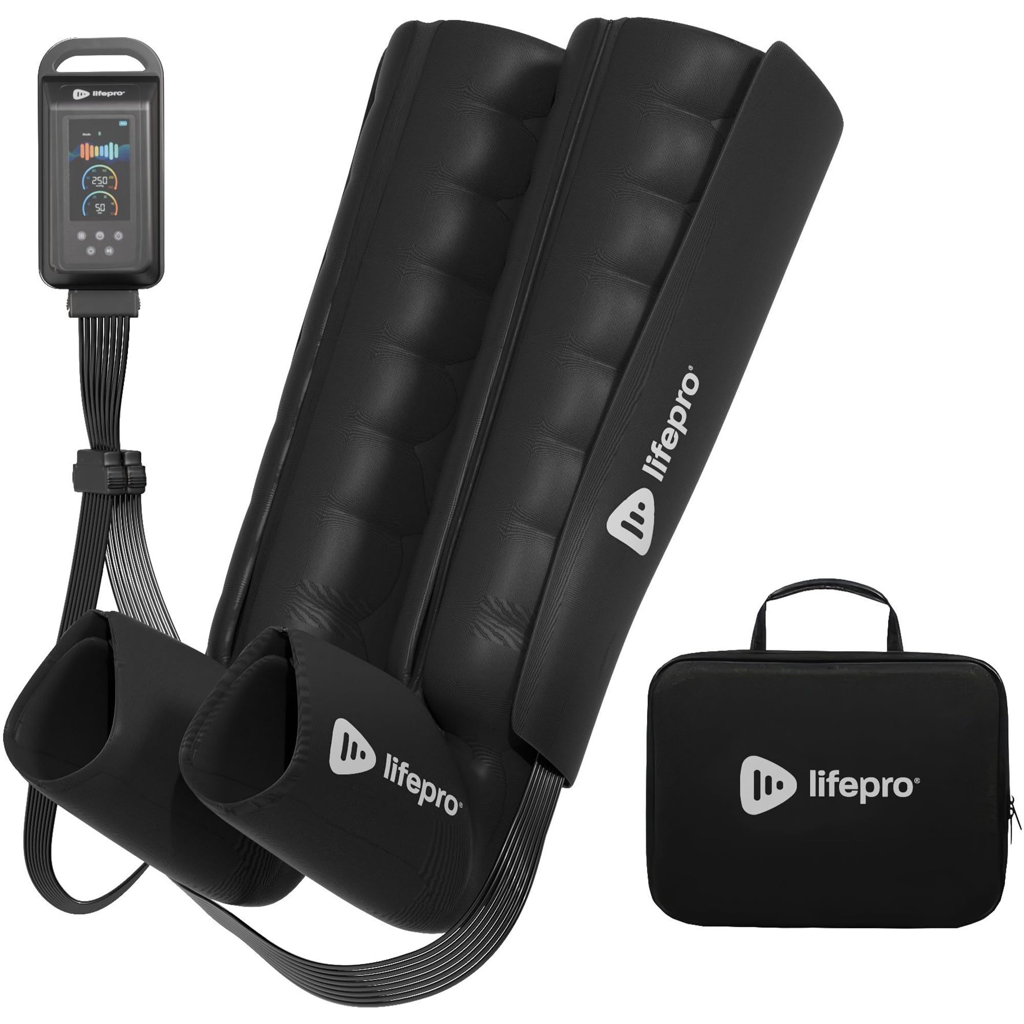 Photo 1 of LifePro Air Sequential Leg Compression Massager Boots - FSA-HSA Approved Air Sequential Compression Device for Legs, Calf, Thigh and Foot -Air Compression Leg Massager for Circulation and Pain Relief