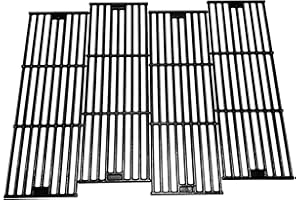 TMOZYAR 19-3/4" Cast Iron 4 Cooking Grates Replacement for Chargriller 2121, 2123, 2222, 2828, 3001, 3008, 3030, 3072, 3232, 3725, 4000, 4001, 4008, 4208, 5050, 5072, 5252, 9020 King Griller 3008, 5252 Grill