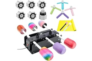 LFSUM 6 Cup Turner for Crafts Tumbler,Multi Tumbler Spinner Machine Kit,Tumbler Turner DIY Glitter Epoxy Resin Tumblers