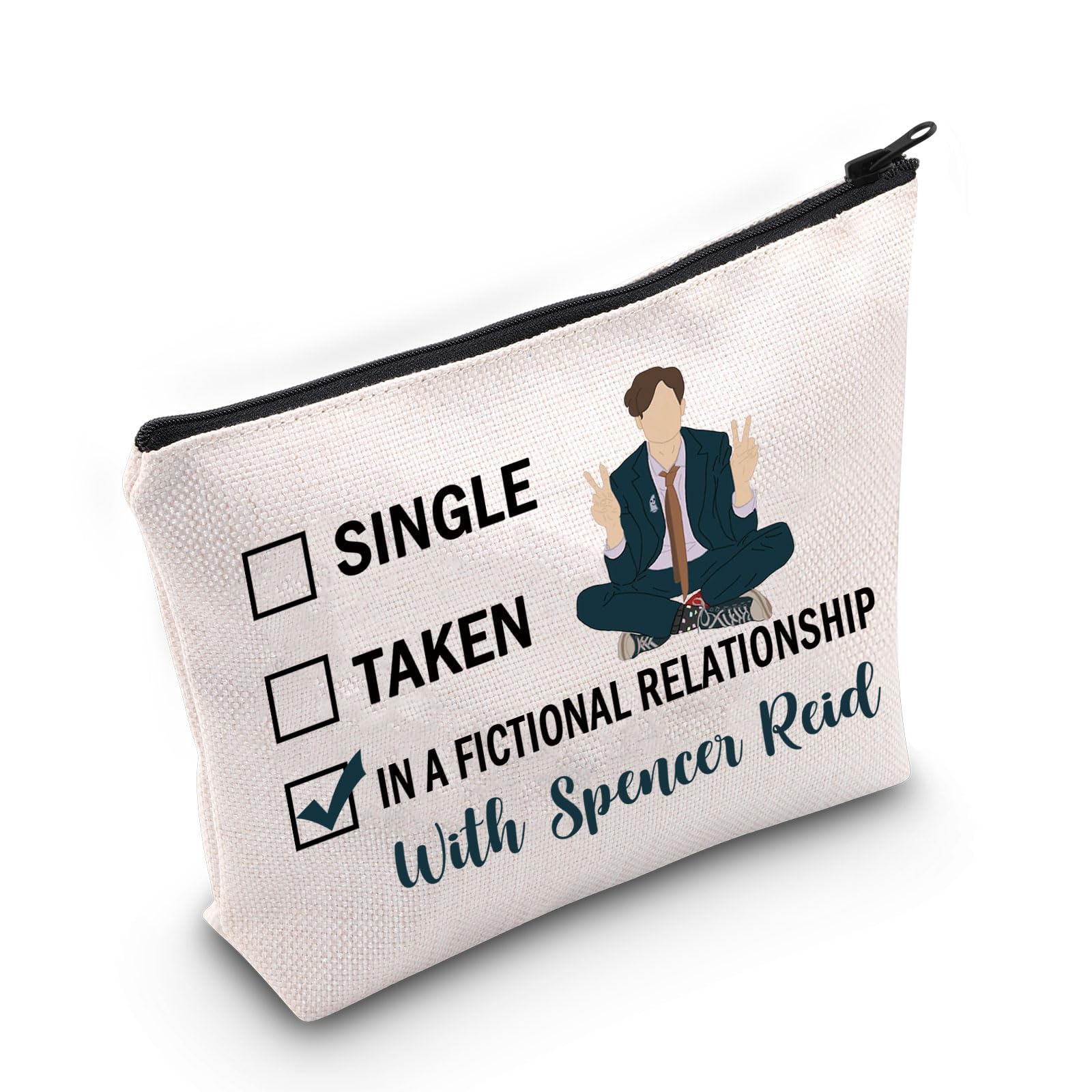 PYOUL Criminal TV Show Inspired Gift Fictional Relationship with Spencer R Makeup Bag Crime Show Fan Cosmetic Bag TV Merch (Spencer R Bag)