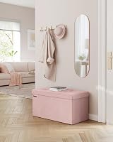 SONGMICS Storage Ottoman Foldable Foot Rest 89 L 300 kg Jelly Pink LSF247R51 view 2