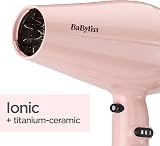 BaByliss Rose Blush 2200W Hair Dryer Ionic Lightweight Pink Powerful Fast Drying view 3