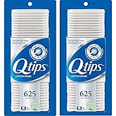 Q-tips Cotton Swabs For Hygiene and Beauty Care Original Cotton Swab Made With 100% Cotton 625 Count (Pack of 2)
