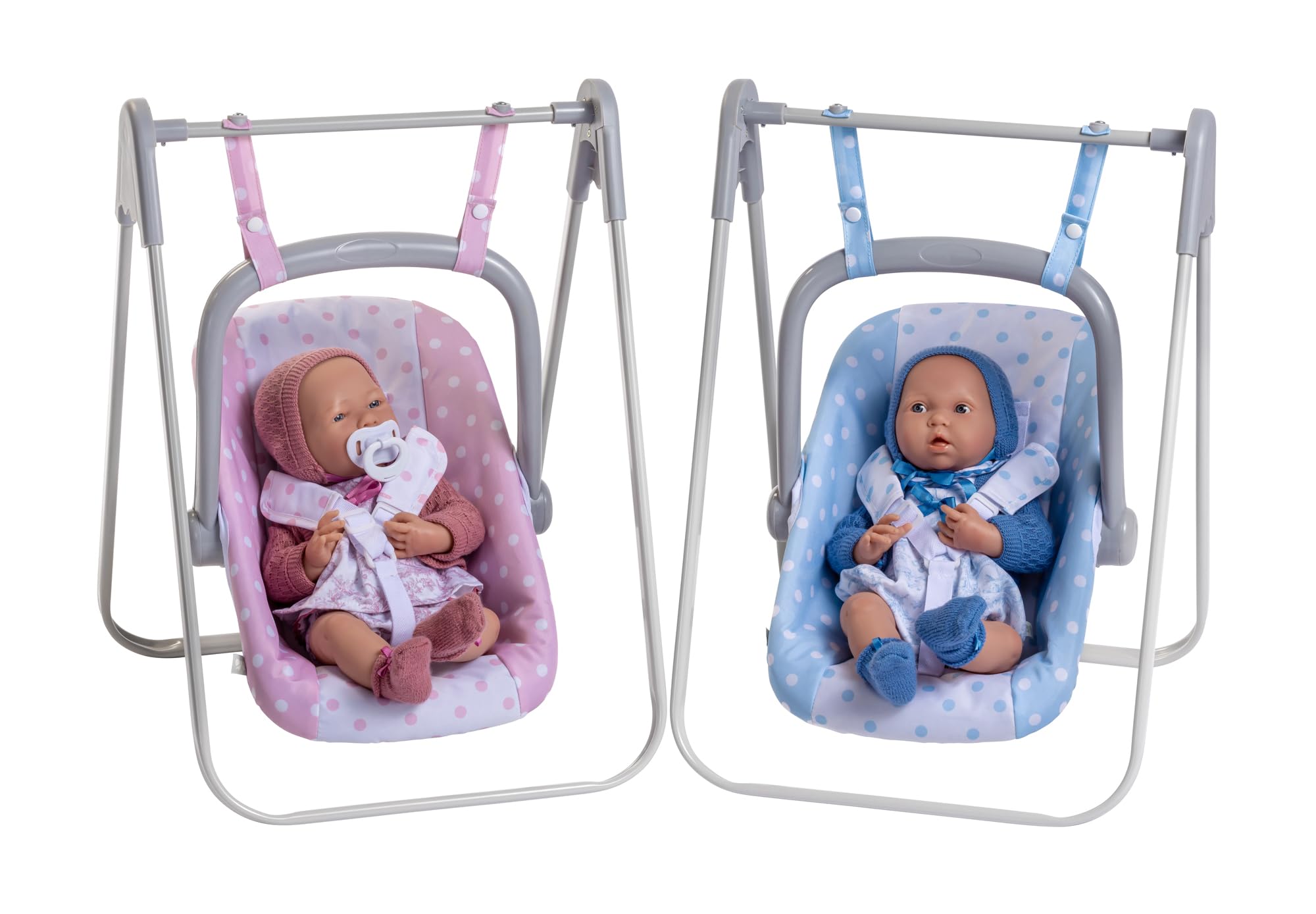 JC Toys for Keeps Playtime | 2 in 1 Baby Doll Swing and Portable Carrier | for Dolls up to 18