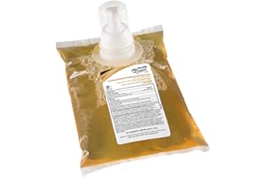 KUTOL Health Guard 21310 Foaming Advanced Antibacterial Hand Soap, 1000 mL Refill Bag, Amber with Citrus Spice Scent (Pack of 4)