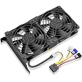 GDSTIME Graphic Card Fans, Graphics Card Cooler, Video Card Cooler, PCI Slot Dual 90mm 92mm Fans, VGA Cooler