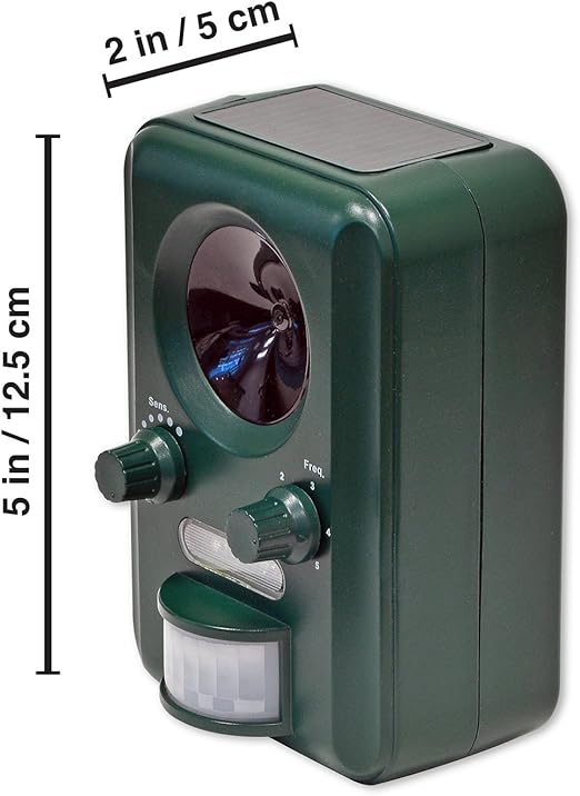 Plaga Ultrasónico Ahuyentador, Inalámbrico Solar Cargado, Interior ...