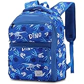 VASCHY Backpack for Toddler Boys, Kids Cute Dinosaur Preschool Children's Daycare Backpack Bookbag for School Travel Dinos