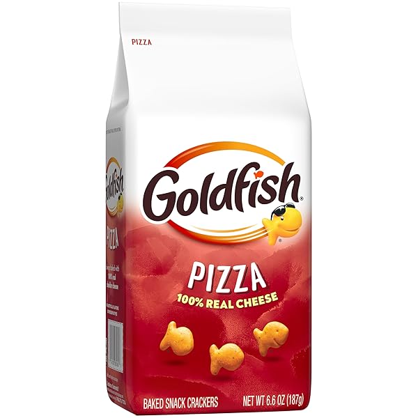 GOLDFISH PIZZA CHEESE CRACKERS, 6.6 OZ BAG