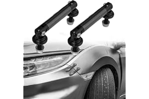 EOHMAK Car Front Bumper Lip Splitter Strut Rod 2PCS Strut Rod Protector Rod Support Bars Adjustable Compatible Auto Bumper Fasteners Lever Kits with Most Vehicles(Black,45mm/1.77")